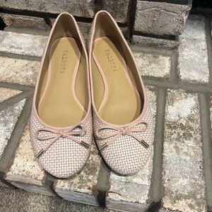 TALBOTS OLYMPIA TEXTURED FLATS - Blush Pink 7.5